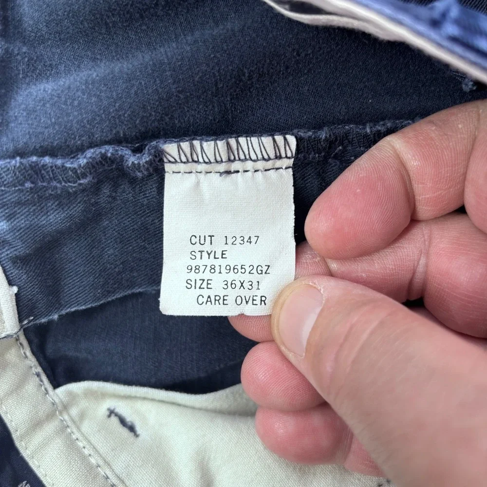 Vtg 90s Polo Ralph Lauren Pleated Chino Pants 34x29 (Tag 36x31) Faded Blue USA